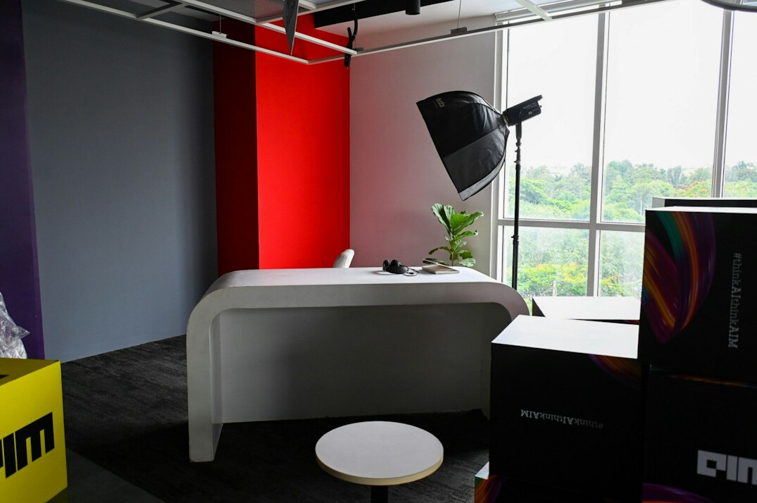 Reception desk in a modern office